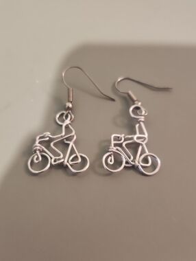 Handcrafted Bycicle Earrings